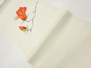 塩瀬花模様名古屋帯